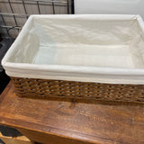Wicker Basket w/Lining