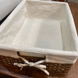 Wicker Basket w/Lining