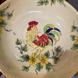 Rustic Rooster Serving Bowl