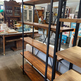 5 Shelf Wood&Metal Bookcase