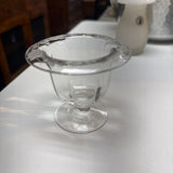 Mini Glass Pedestal Bowl