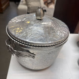 Vintage Hammered Aluminum Ice Bucket