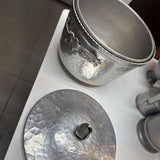 Vintage Hammered Aluminum Ice Bucket