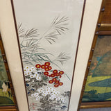 Bamboo Style Framed Asian Floral Art
