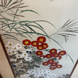 Bamboo Style Framed Asian Floral Art