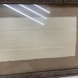 Vintage Sharon Jewell Framed Animal Embossed Art