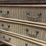 Vintage Wicker 3 Drawer Dresser