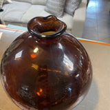Amber Glass Vase/Decor