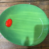Set of 2 Olive Plates