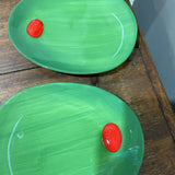 Set of 2 Olive Plates
