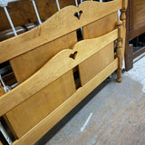 Full Wood Bed Frame w/Heart Detail