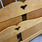 Full Wood Bed Frame w/Heart Detail