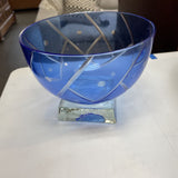 Cut Glass Pedestal Bowl