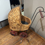 Woven Wicker Toy Carriage