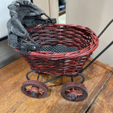 Woven Wicker Toy Carriage