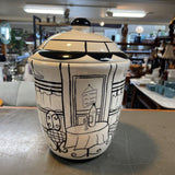 Heartfelt Cafe Ceramic Cookie Jar