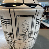 Heartfelt Cafe Ceramic Cookie Jar