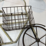 Metal Bicycle Wall Decor w/Baskets