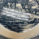 Currier&Ives Jeannette Plates-Set of 8