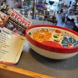 Hand-Painted Spanish Ceramic Grater Bowl