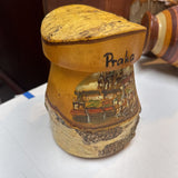 Birch Bark German Carved Lidded Mug