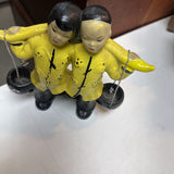 Chinese Water Carrying Couple Figurine