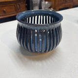Hand Made Slotted Pottery Strainer/Plant Holder