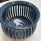 Hand Made Slotted Pottery Strainer/Plant Holder