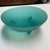 Frosted Glass Bowl w/Feet