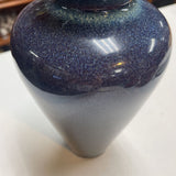 Flambe-Glazed Ceramic Pottery Vase
