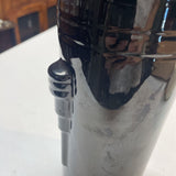 Vintage Frankoma Black Onyx Art Deco Vase