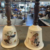 Vintage Norman Rockwell China Handbell