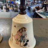 Vintage Norman Rockwell China Handbell