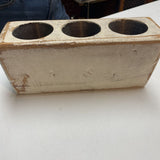 Wood Votive Holder Made from Vintage Molds