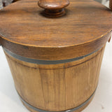 Vintage Wooden Firkin or Sugar Bucket