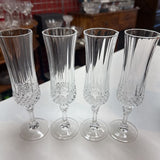 Cristal d'Arques Set of 4 Champagne Flutes