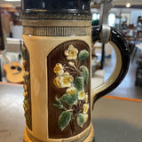 Vintage Sitzendorf Lidded Beer Mug