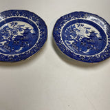 Vintage Burleigh Old Willow Ware-2 Plates