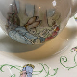 Vintage Wedgwood Beatrix Potter Peter Rabbit Ceramic Teapot&Plate