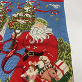 Oversized Needlepoint Holiday Stocking