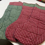 Quilted Plaid Stockings