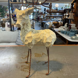 Rustic Carved Wood Reindeer