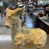 Rustic Carved Wood Reindeer