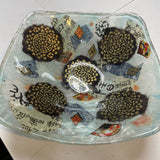 Decoupaged Glass Art Bowl