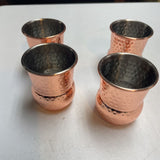 Copper Finish Shot Glasses-Set of 4