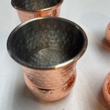 Copper Finish Shot Glasses-Set of 4