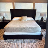 Bezier Grey Oak Finish Bedframe by RH