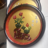 Chinese Faux Round Plaque