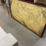 Large Vintage Look World Map