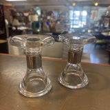 MCM Dansk Pillar or Votive Candle Holder Set of 2